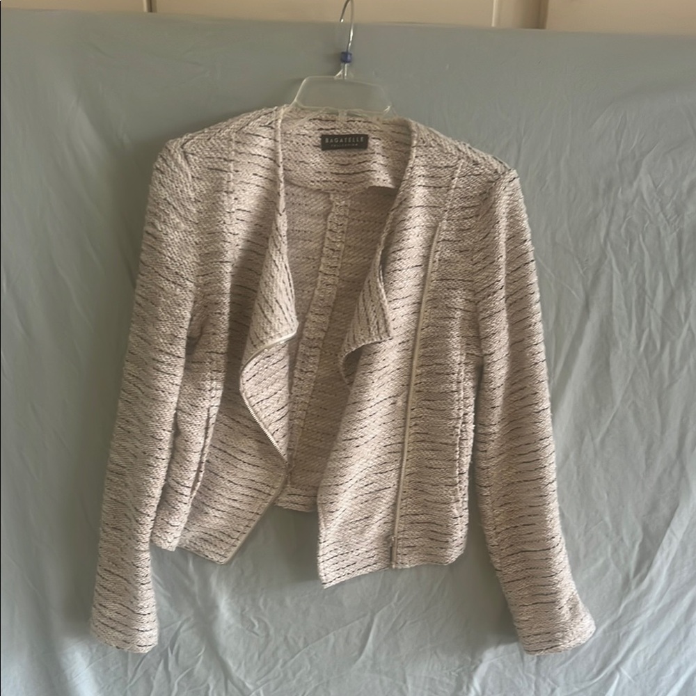 Bagatelle Cream Textured Blazer